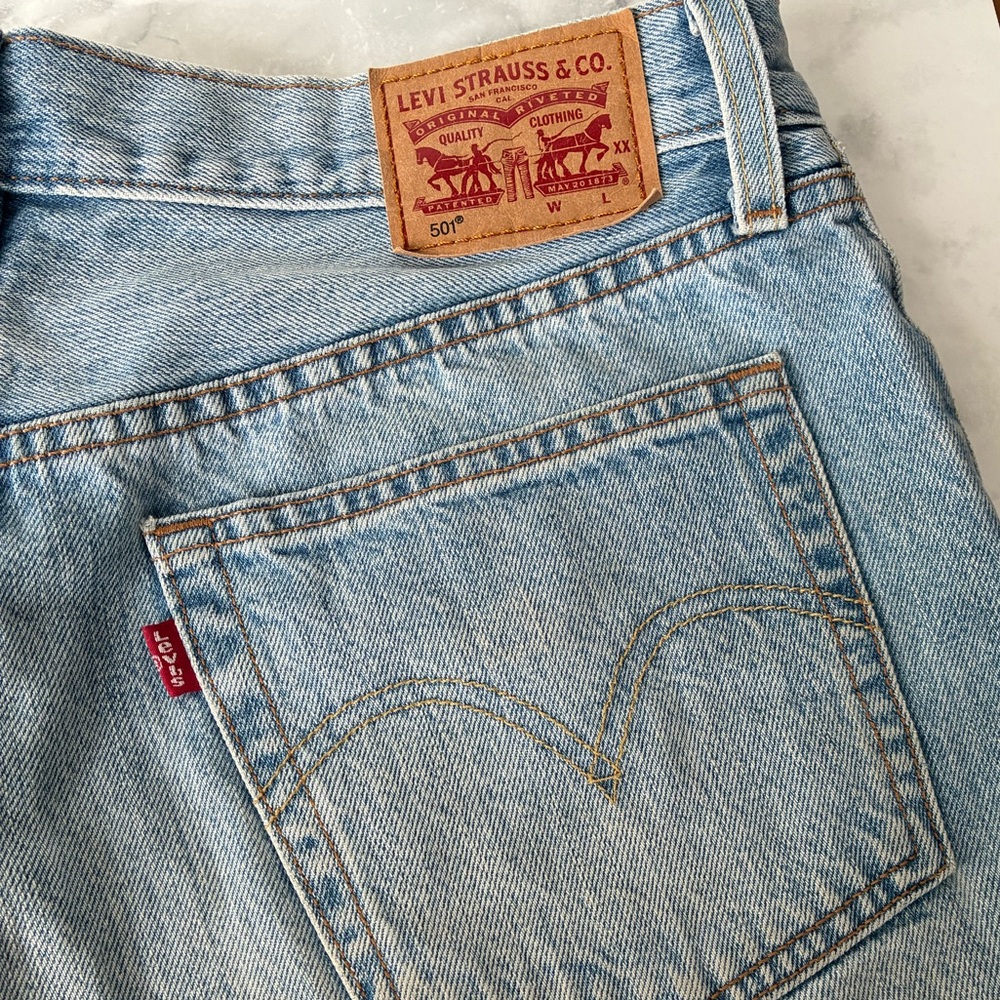 Levi’s 501 Original 100% Cotton Denim Shorts - Picture 5 of 12